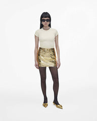 Marc Jacobs The Emma Kitten Heel Shiny Gold