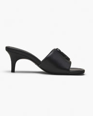 Marc Jacobs The Leather J Marc Heeled Sandal Black