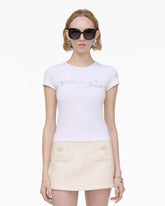 Marc Jacobs Charm Logo Shrunken Tee White