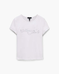 Marc Jacobs Charm Logo Shrunken Tee White