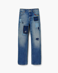 Marc Jacobs Patchwork Straight Jean Bright Indigo