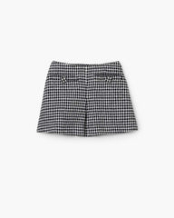 Marc Jacobs Gingham Tweed Mini Skirt Black Multi