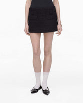 Marc Jacobs Tweed Mini Skirt Black