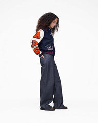 Marc Jacobs The A.P.C. X Marc Jacobs Varsity Jacket Dark Navy/White