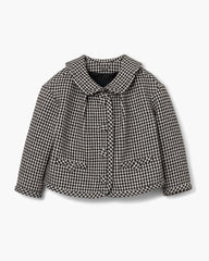 Marc Jacobs Gingham Tweed Jacket Black Multi