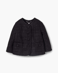 Marc Jacobs Tweed Backwards Lady Jacket Black