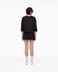 Marc Jacobs Tweed Backwards Lady Jacket Black