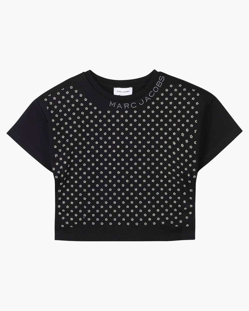 Marc Jacobs The Crystal Daisy Cropped Shirt Black
