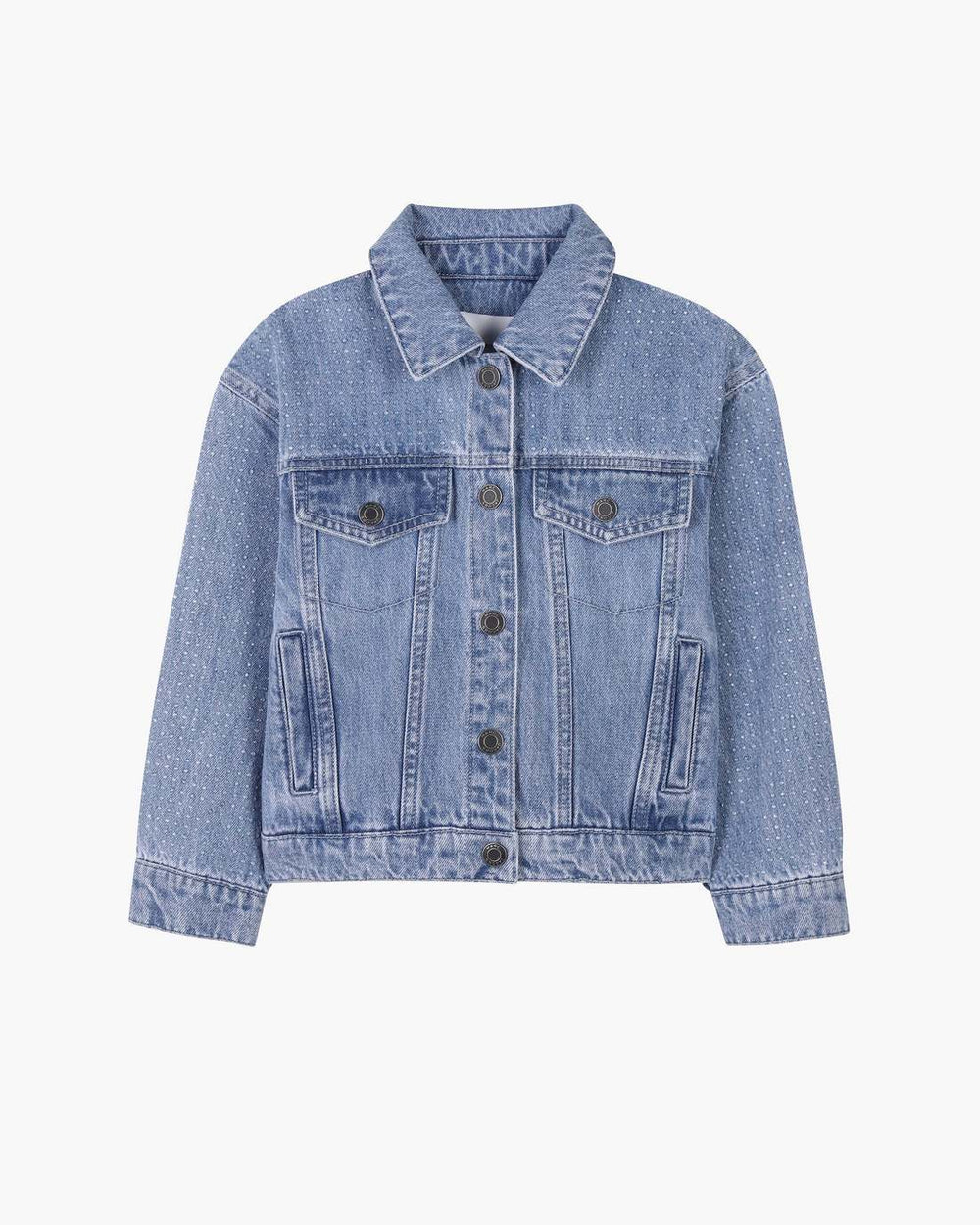 Marc Jacobs The Crystal Denim Jacket Blue