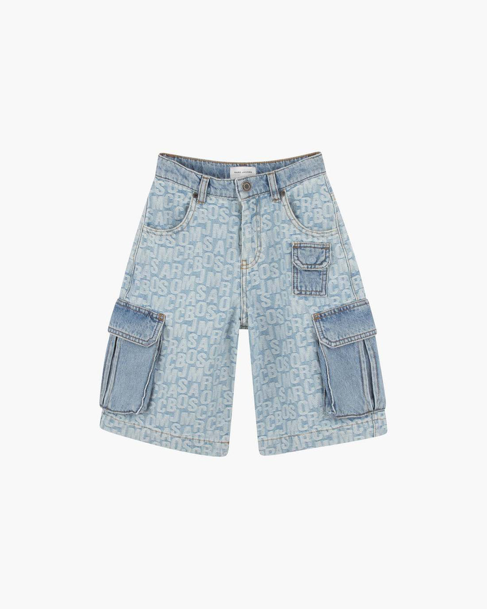 Marc Jacobs The Jumbled Logo Bermuda Short Blue