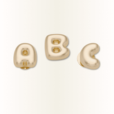 Crocs - Gold Bubble Letter A-Z Jibbitz™ charms