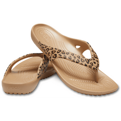 Crocs - Women's Kadee II Leopard Flip