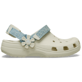 Crocs - Kids’ Classic Denim Flower Adjustable Backstrap Clog
