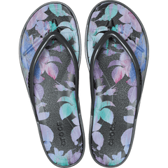 Crocs - Miami Round Toe Dark Floral Flip