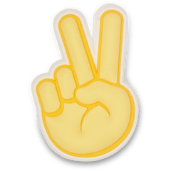Crocs - Peace Hand Sign Jibbitz Shoe Charm