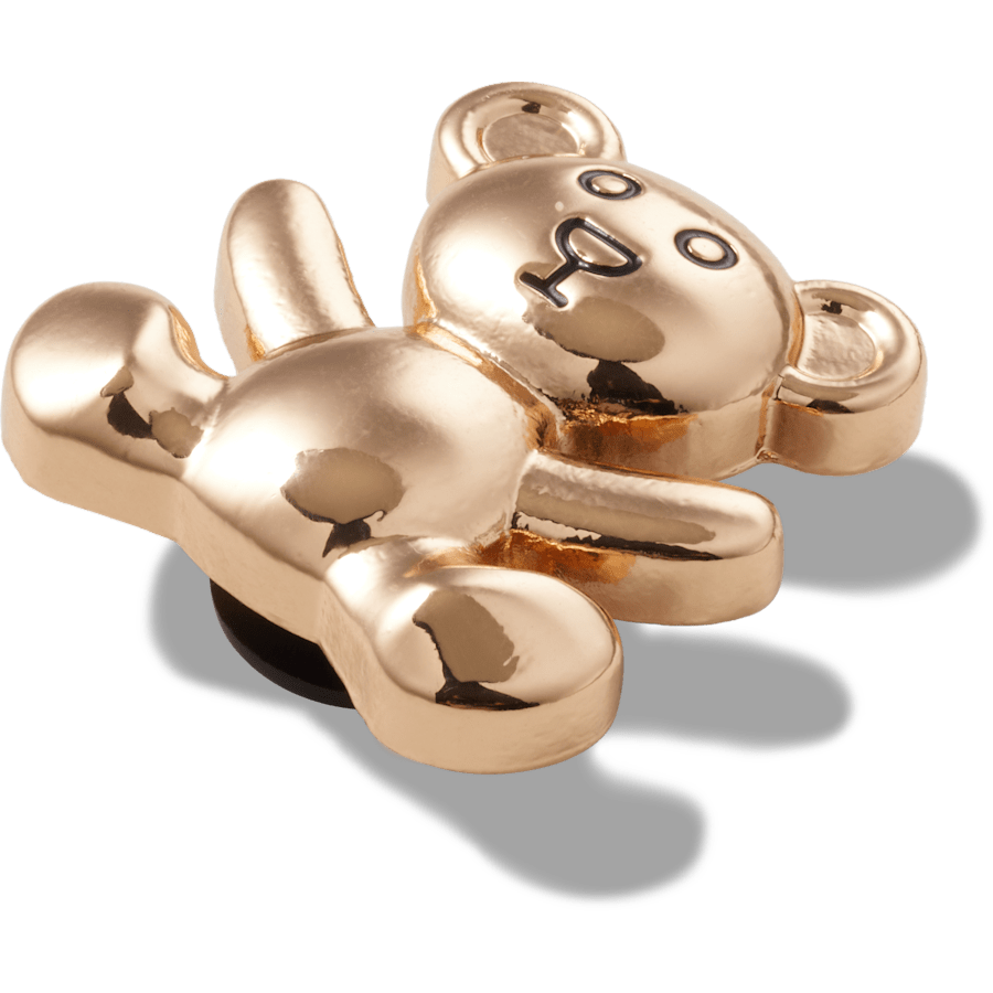 Crocs - Gold Teddy Bear Jibbitz Shoe Charm