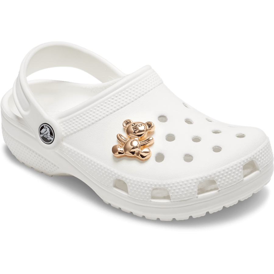 Crocs - Gold Teddy Bear Jibbitz Shoe Charm