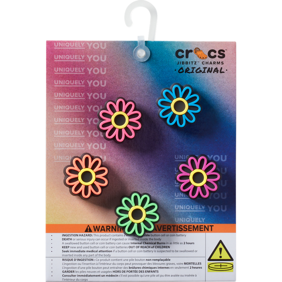Crocs - Lights Up Daisy 5 Pack Jibbitz Shoe Charm