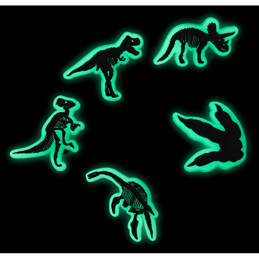 Crocs - Glow In The Dark Dino 5 Pack Jibbitz Shoe Charm