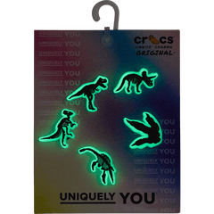 Crocs - Glow In The Dark Dino 5 Pack Jibbitz Shoe Charm