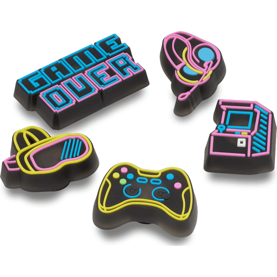 Crocs - Lights Up Neon Gamer 5 Pack Jibbitz™ charms