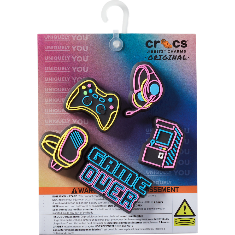 Crocs - Lights Up Neon Gamer 5 Pack Jibbitz™ charms