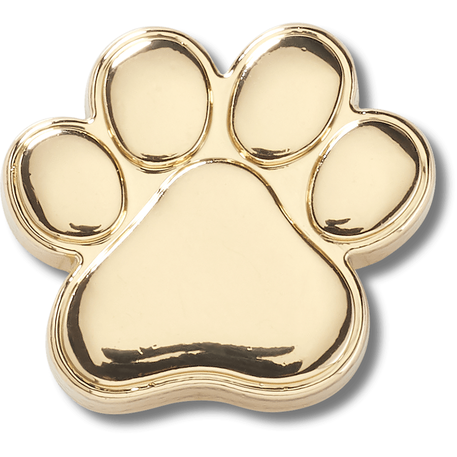 Crocs - Gold Dog Paw Jibbitz™ charms