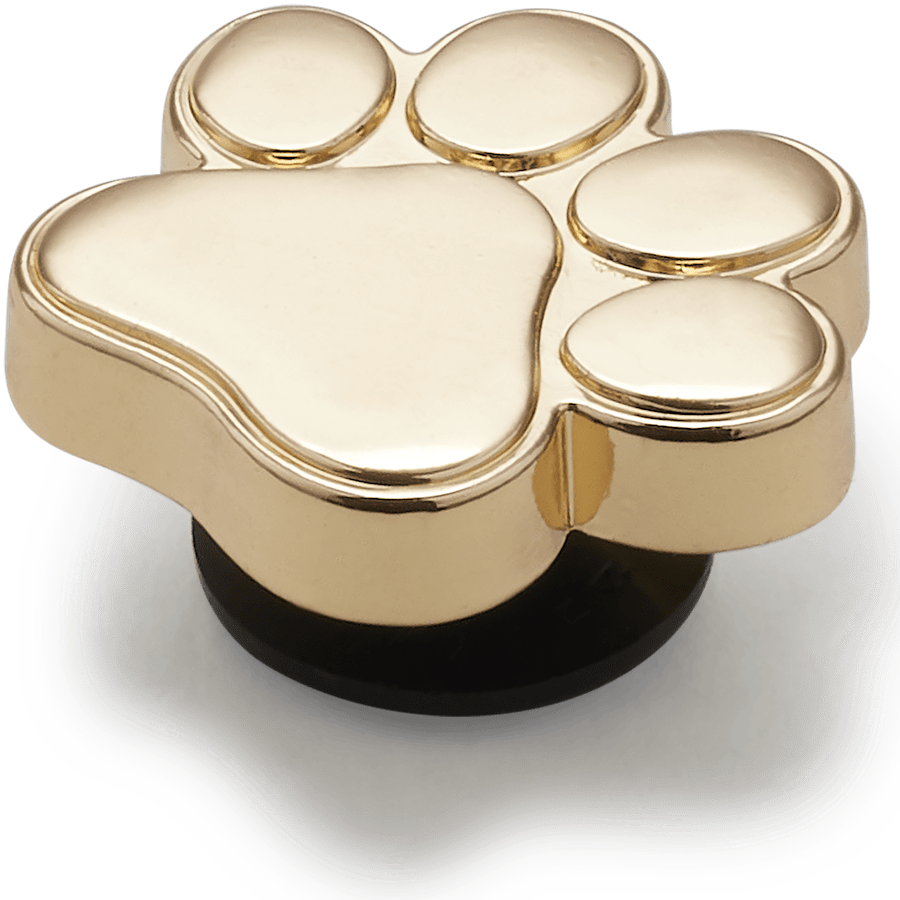 Crocs - Gold Dog Paw Jibbitz™ charms