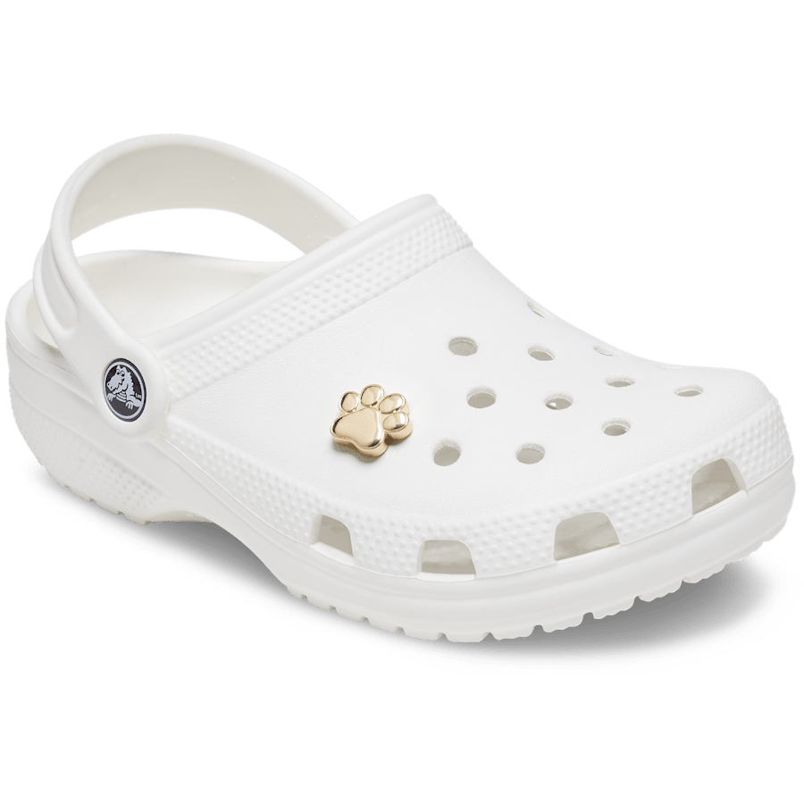 Crocs - Gold Dog Paw Jibbitz™ charms