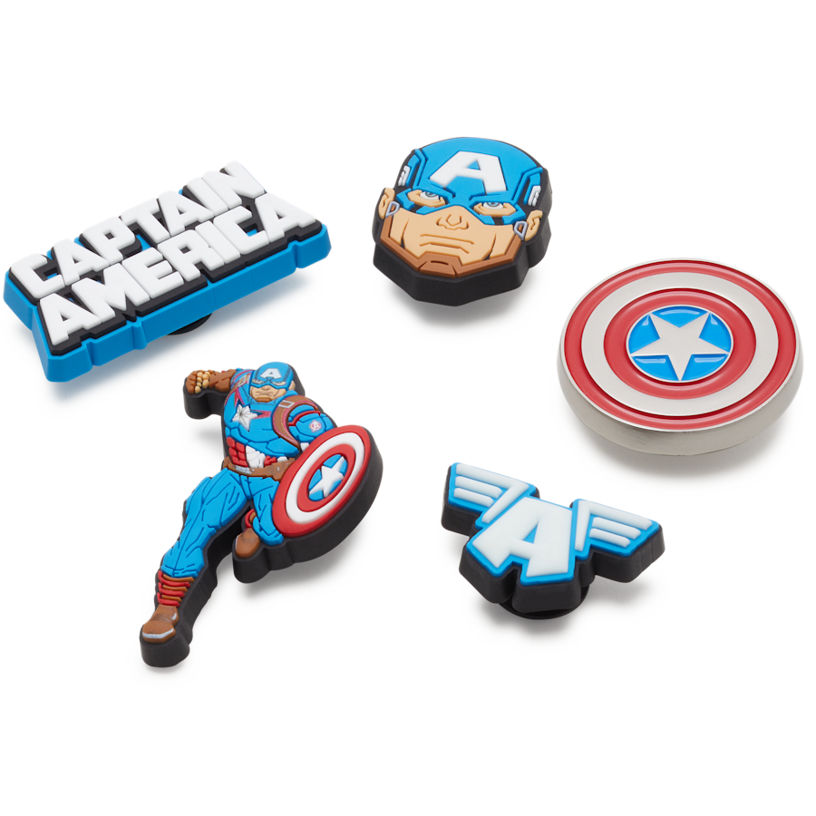 Crocs - Captain America 5 Pack Jibbitz™ charms