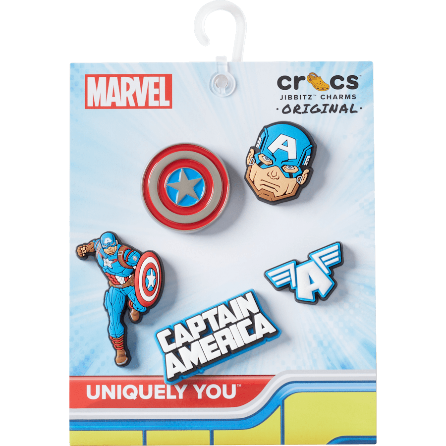 Crocs - Captain America 5 Pack Jibbitz™ charms