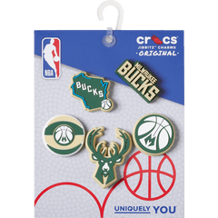 Crocs - NBA Milwaukee Bucks 5 Pack Jibbitz™ charms