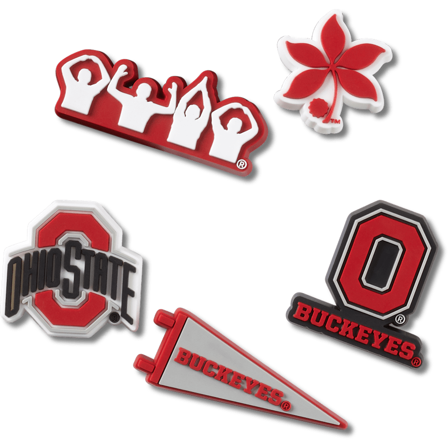 Crocs - Ohio State University 5 Pack Jibbitz™ charms