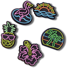 Crocs - Lights Up Neon 5 Pack Jibbitz™ charms