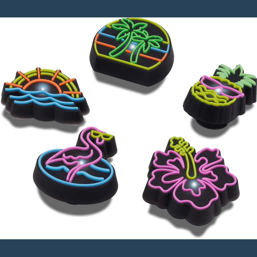 Crocs - Lights Up Neon 5 Pack Jibbitz™ charms