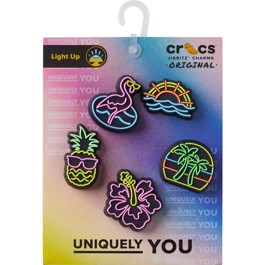 Crocs - Lights Up Neon 5 Pack Jibbitz™ charms
