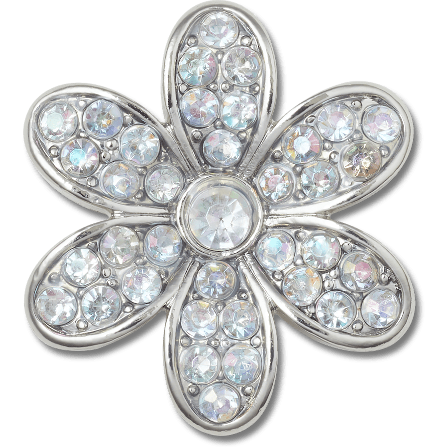 Crocs - Silver Mnchrm Daisy 1 Jibbitz™ charms
