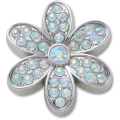 Crocs - Silver Mnchrm Daisy 1 Jibbitz™ charms