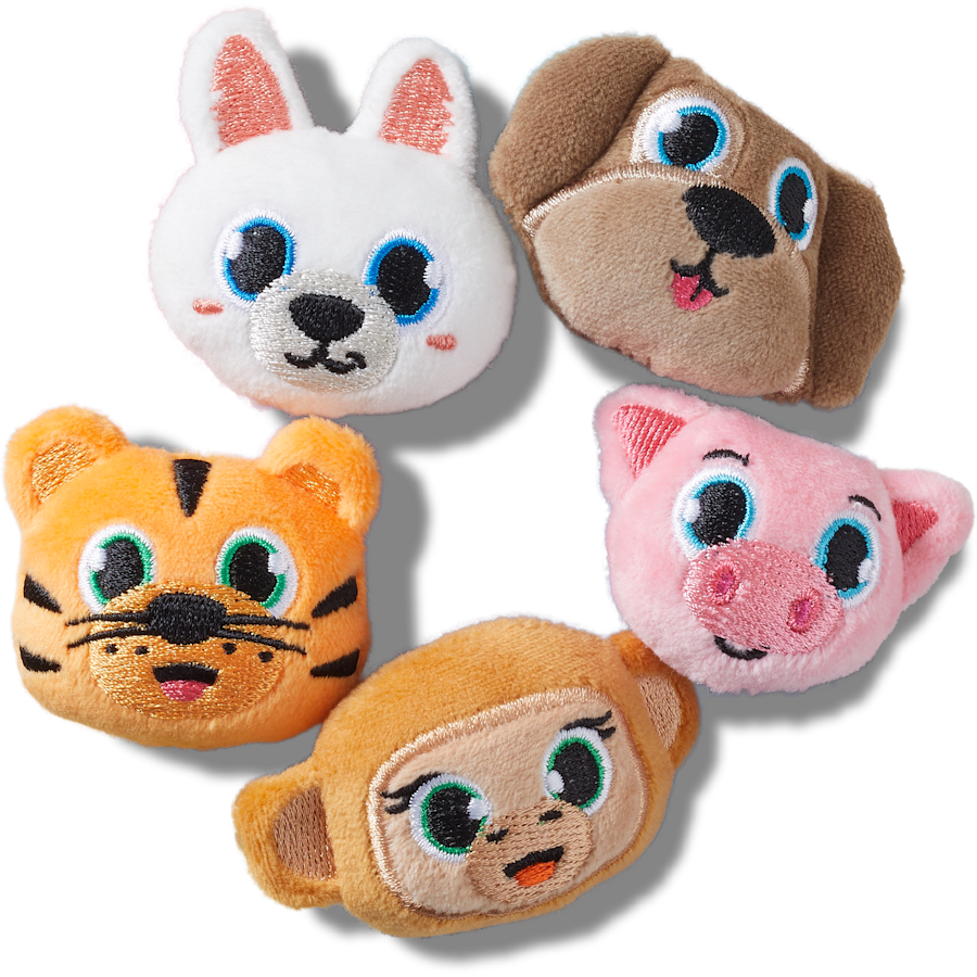 Crocs - Fuzzy Animal 5 Pack Jibbitz™ charms