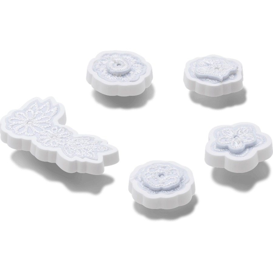 Crocs - White Elegant Floral 5 Pack Jibbitz™ charms