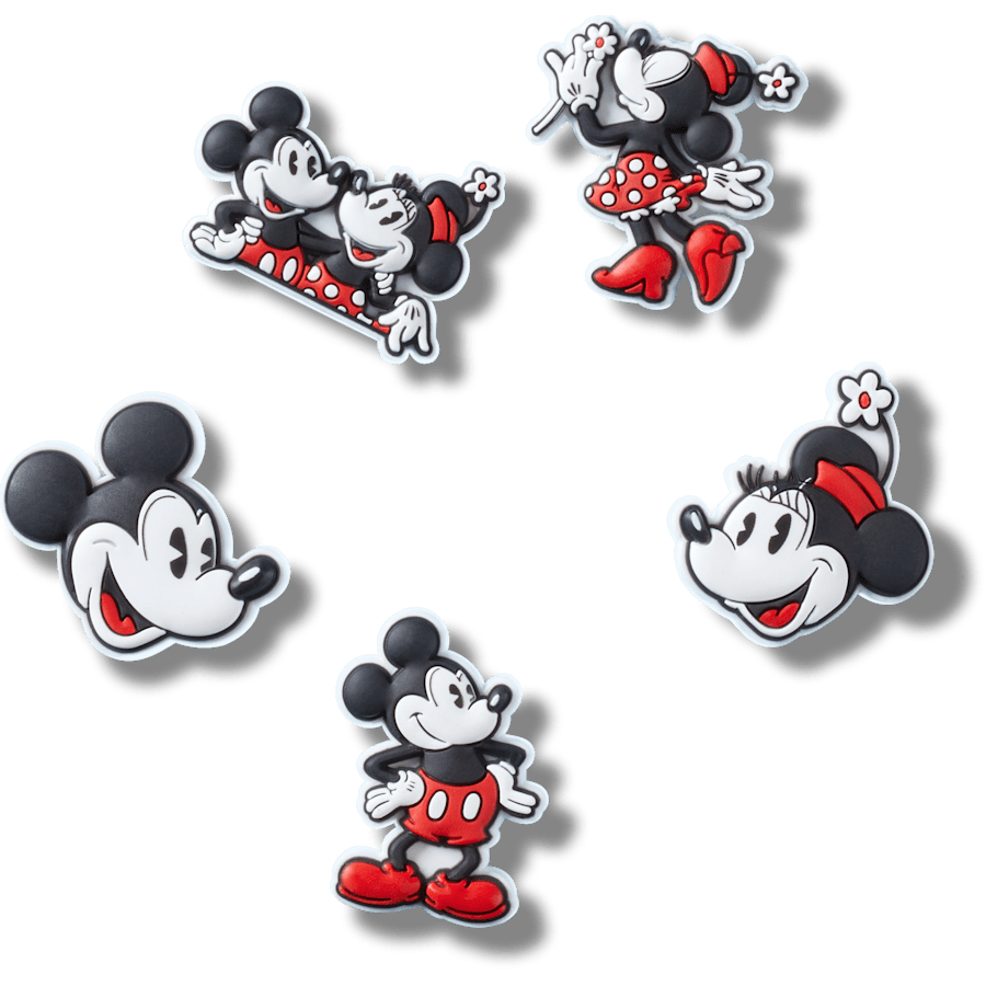 Crocs - Mickey and Minnie PVC 5 Pack Jibbitz™ charms