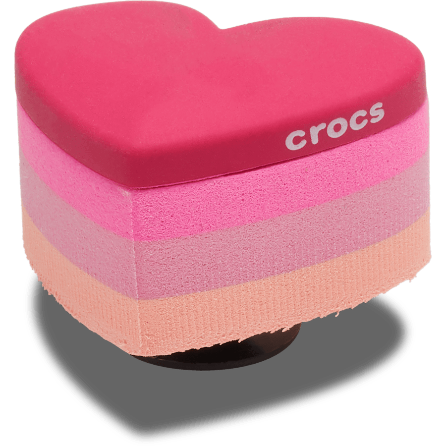 Crocs - Stacked Pink Heart Jibbitz™ charms