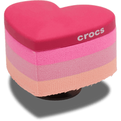 Crocs - Stacked Pink Heart Jibbitz™ charms