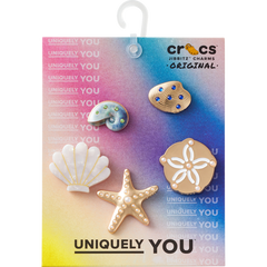Crocs - Gold Seashell 5 Pack Jibbitz™ charms