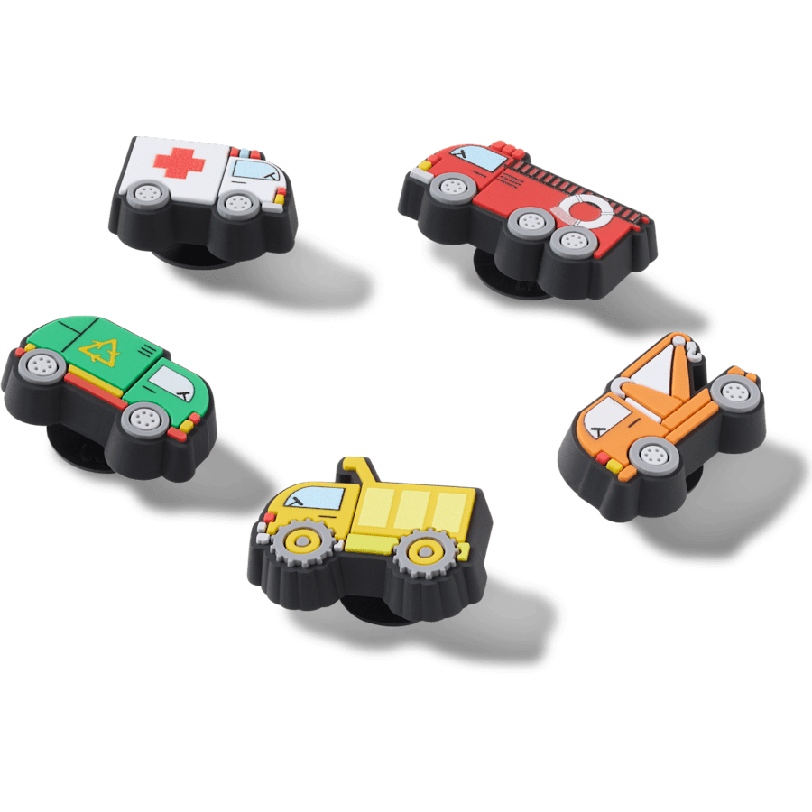Crocs - Tiny Work Trucks 5 Pack Jibbitz™ charms