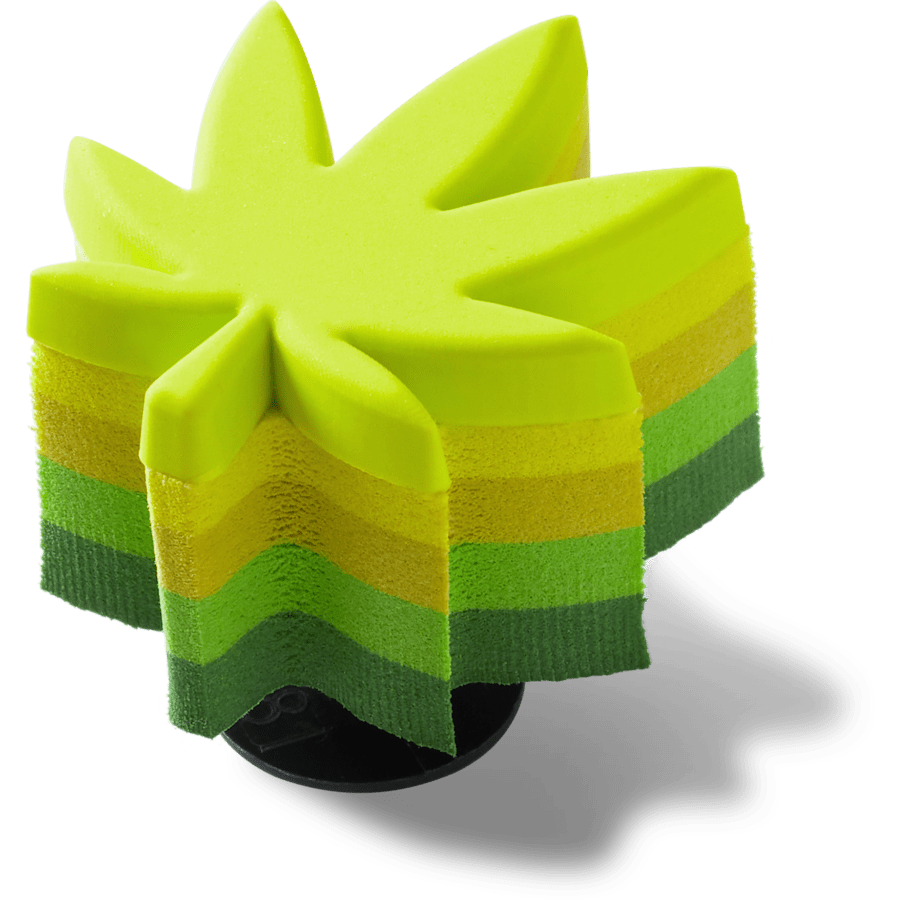 Crocs - Stacked Hemp Leaf Jibbitz™ charms