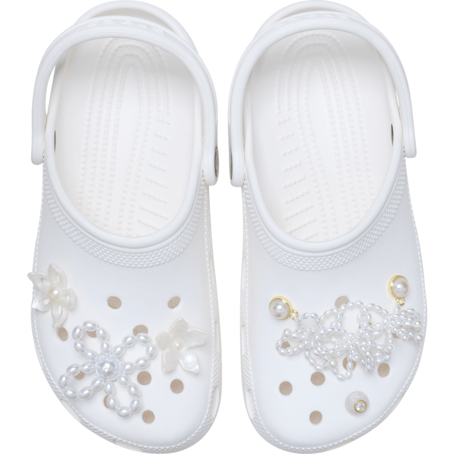 Crocs - White Pearl Beaded 5 Pack Jibbitz™ charms