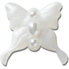 Crocs - Meta Jelly White Butterfly Jibbitz™ charms