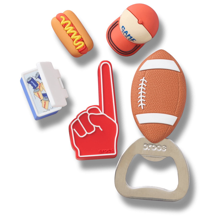 Crocs - Tailgate 5 Pack Jibbitz™ charms