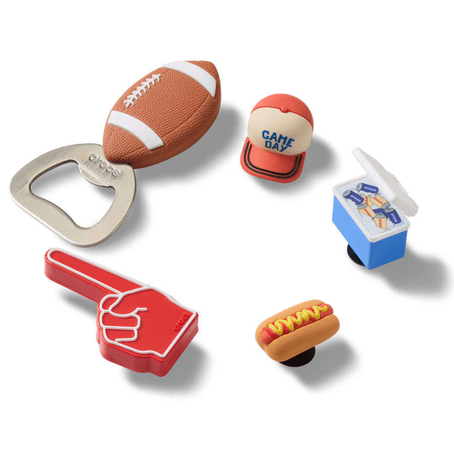 Crocs - Tailgate 5 Pack Jibbitz™ charms